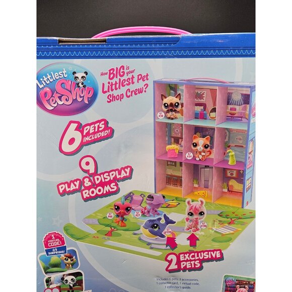 Littlest Pet Shop Hotel Playset Exclusive Target 6 Pets Virtual Code - Picture 5 of 6